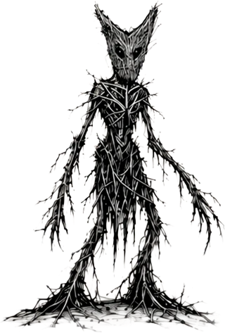 Full-length concept art of the Ginen totem, approximately 7 to 6 feet tall