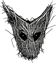 Ginen totem illustration, front view